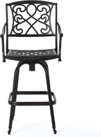 Christopher Knight Home Santa Maria Barstool, Shiny Copper