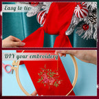 VitalCozy 2 Pcs Wreath Sash for Front Door Plain Sash for Embroidery Monogram Wreath Accessories for Party Farmhouse Doorway Indoor Outdoor Decor(Red,4.5" W X 56" L)