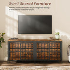 80" Dog Crate End Table, Rustic Brown, Large & Medium Dogs