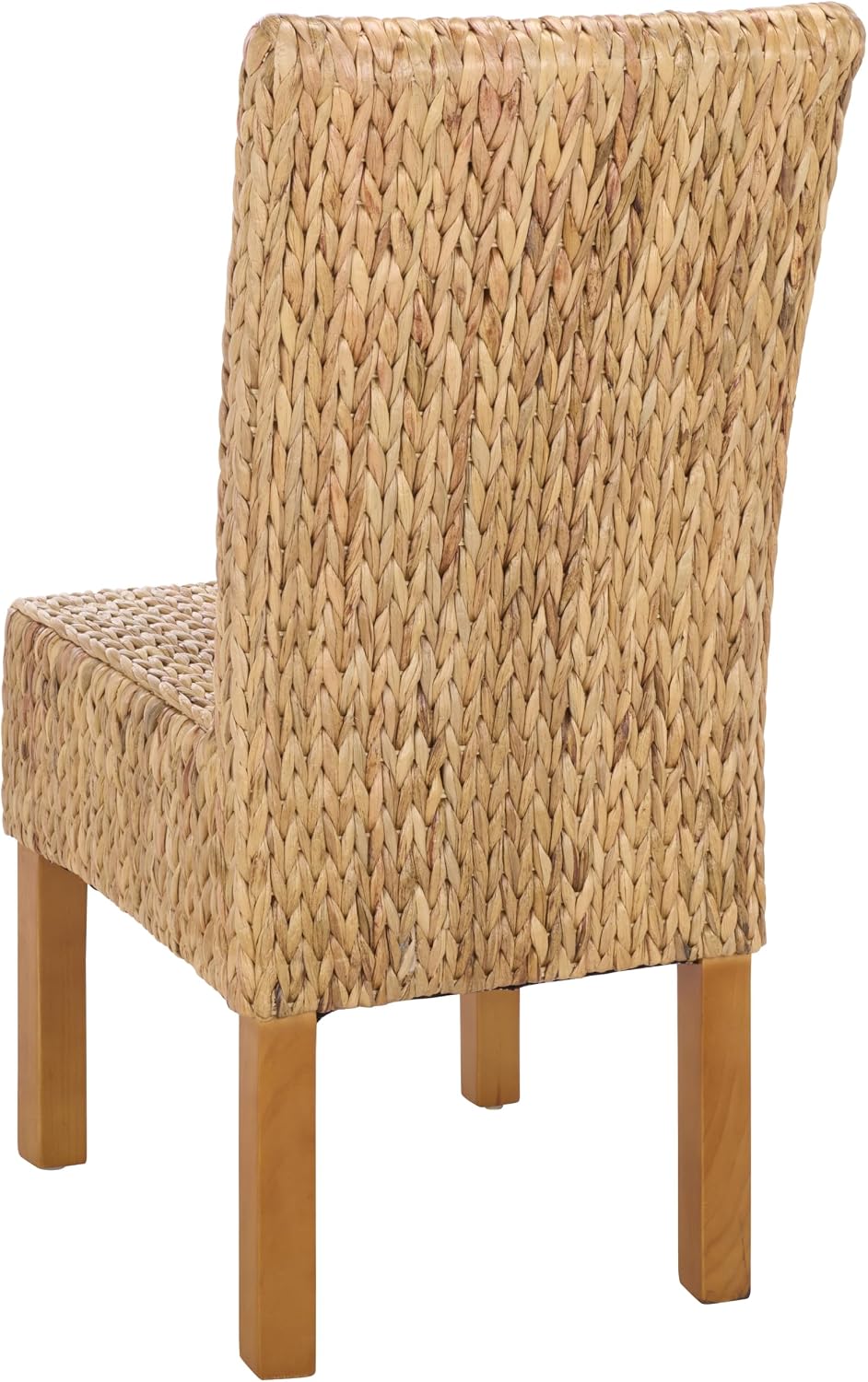 SAFAVIEH Furniture - Luz Dining Chair Set of 2 - Coastal Design - Natural & Honey Pine Solid Wood - Ideal for Dining Room, Kitchen, 18.5" Seat Height (SEA8016B-SET2)