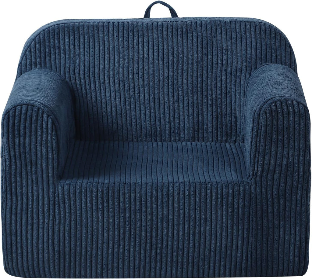Getifun Foam Kids Sofa, Comfy Toddler Couch, Soft Toddler Armchair for Boys and Girls (Blue)