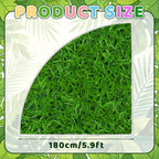 5.9 ft Classroom Quarter Circle Rug Non Slip Grass Carpet Reading Corner Rug for Elementary Preschool Daycares School Calming Corner Home Bedroom Playroom Decor