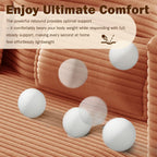 Convertible Folding Sofa Bed, 2-in-1 Full Size Floor Boneless Couch Bed, Loveseat sleeper Couch , Teddy Floor Sofa, Memory Foam Sleeper SofaBed, Small couches for small spaces, No Assembly, Orange