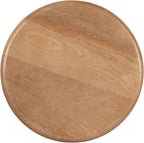 Kate and Laurel Avenal Modern Round Mango Wood Drink Table, 9 x 9 x 22, Natural Wood, Mid-Century Mini Pedestal Table with Totem-Inspired Design for Indoor Plant Stand or Small Bedroom Nightstand