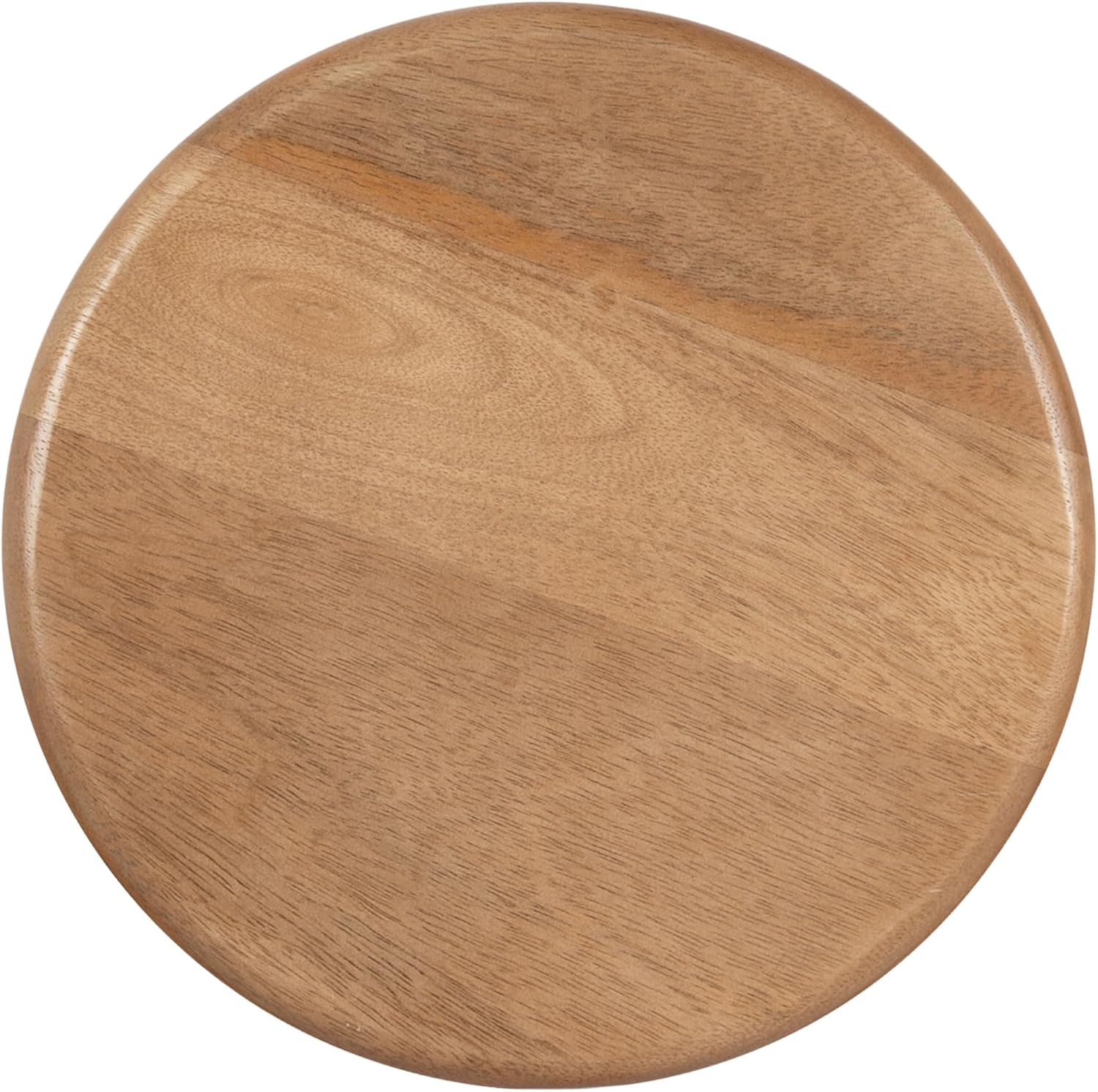Kate and Laurel Avenal Modern Round Mango Wood Drink Table, 9 x 9 x 22, Natural Wood, Mid-Century Mini Pedestal Table with Totem-Inspired Design for Indoor Plant Stand or Small Bedroom Nightstand