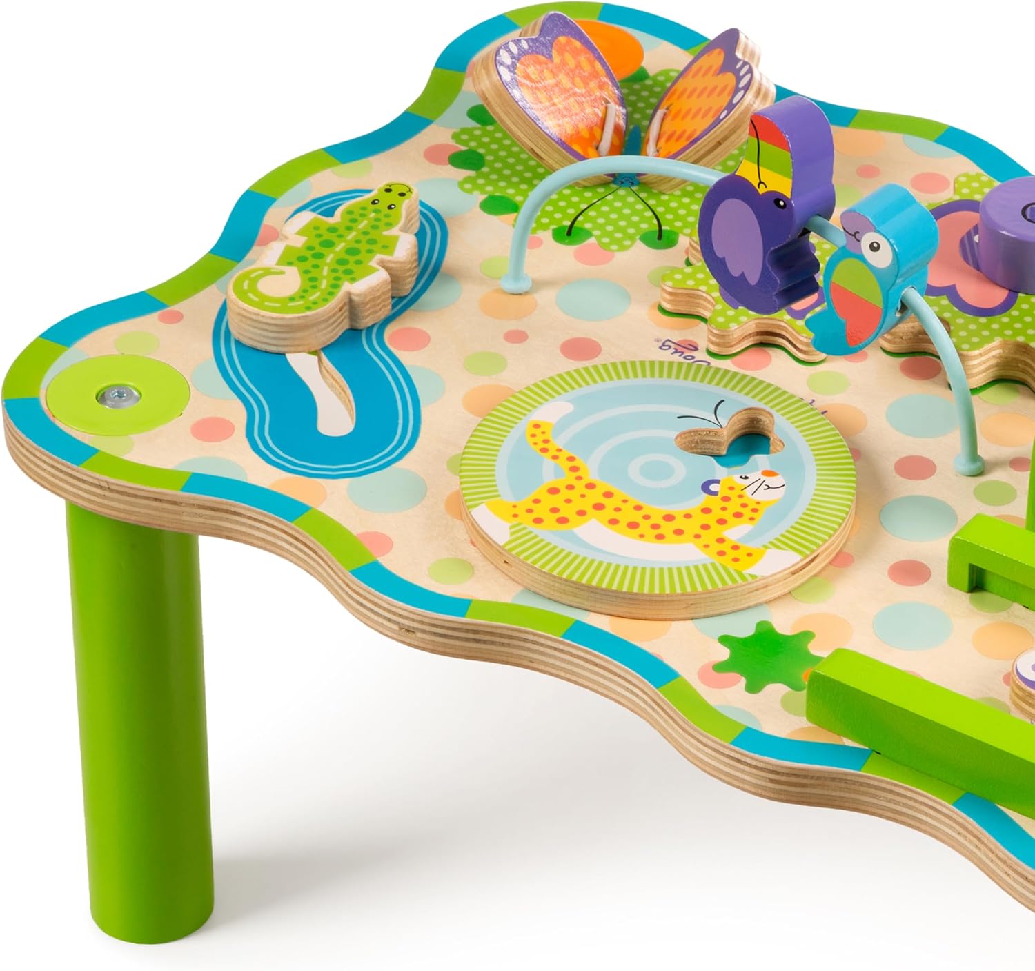 Melissa & Doug First Play Children’s Jungle Wooden Activity Table for Toddlers