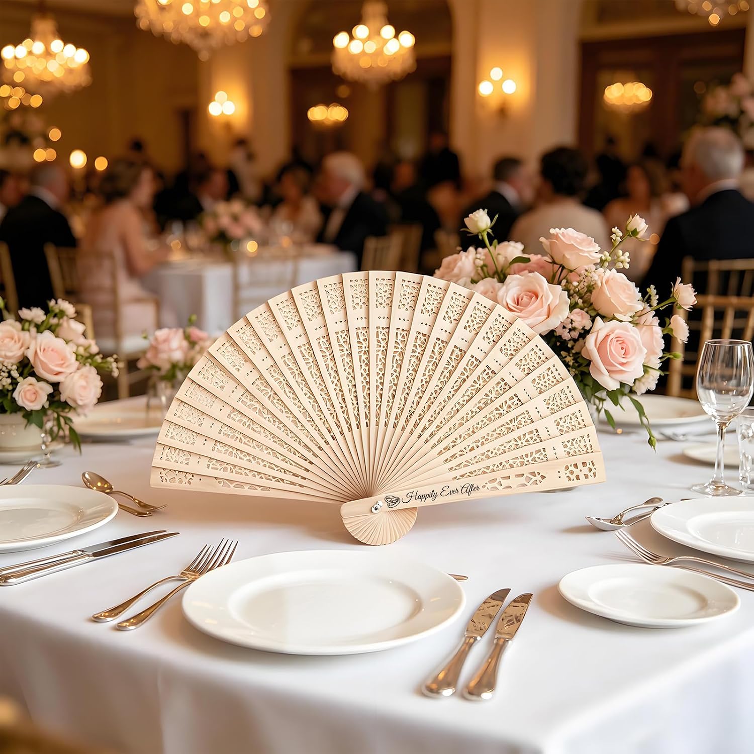 Personalised Wedding Hand Fans – Custom Engraved hand fans, perfect for weddings and graduation ceremonies (1)