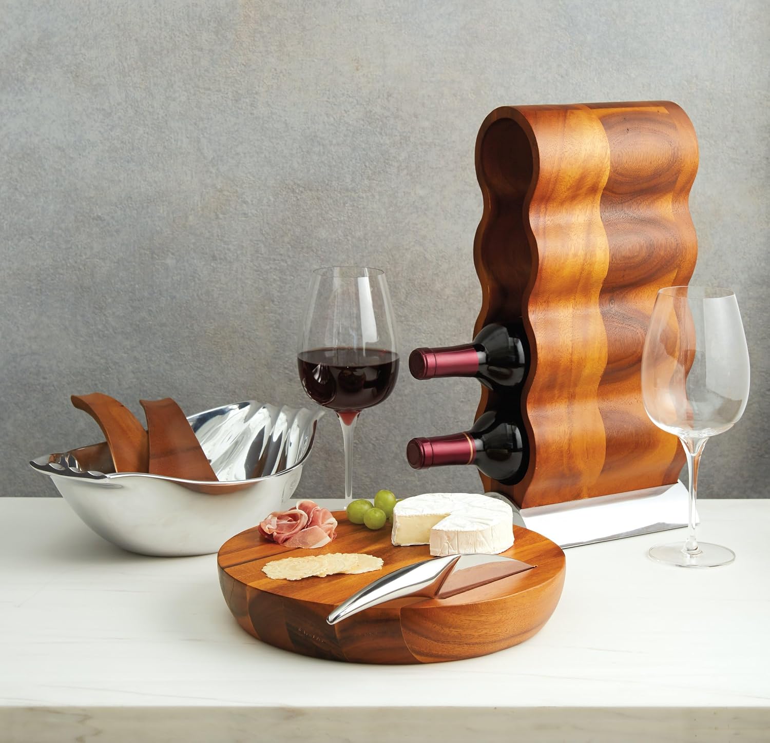 nambe Curvo Wine Rack