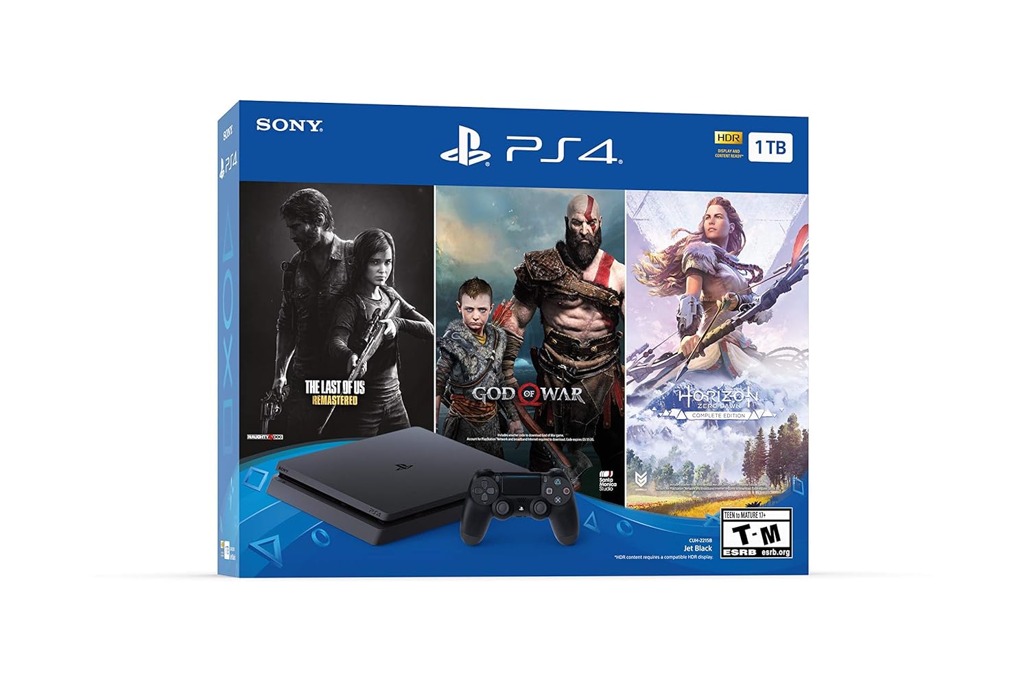 PlayStation 4 Slim 1TB Console - Only On PlayStation Bundle (Renewed) [video game]
