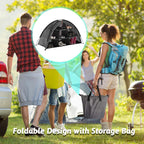 Shoe Tent for Camping Foldable Camping Organizer 9 Compartment Tent Organizer with Storage Bag Arched Zipper Closure Storage Accessories