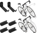 Venzo Bike Bicycle Cycling Pedal Wall Mount Indoor Storage Hanger Stand - Hook Rack Holder - with Tire Brackets - Great for Garage and Shed (2)