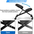 Topeakmart Ergonomic Kneeling Chair Improve Posture & Neck Pain Home Office Desk Chairs Flexible Seating Rolling Adjustable Stool