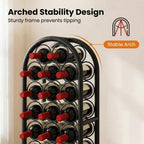 Wine Rack Free Standing Floor 23 Bottle Metal Wine Holder Organizer