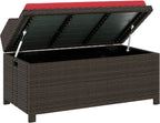 Outdoor Storage Bench with Cushion