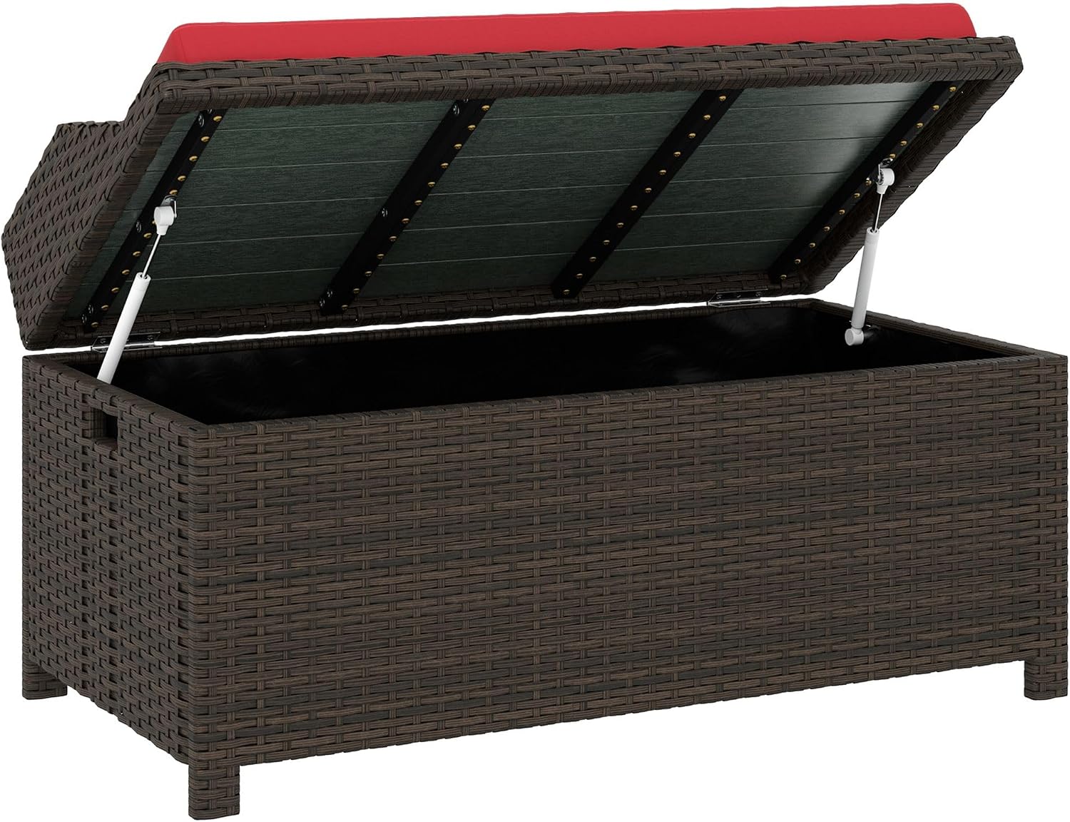 Outdoor Storage Bench with Cushion