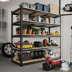 60x18x72 Heavy Duty Garage Storage Shelves,5-Tier Adjustable Metal Shelving Units, 2500 LBS Load Capacity Industrial Utility Storage Racks for Warehouse Pantry Shed Basement Garage Organization