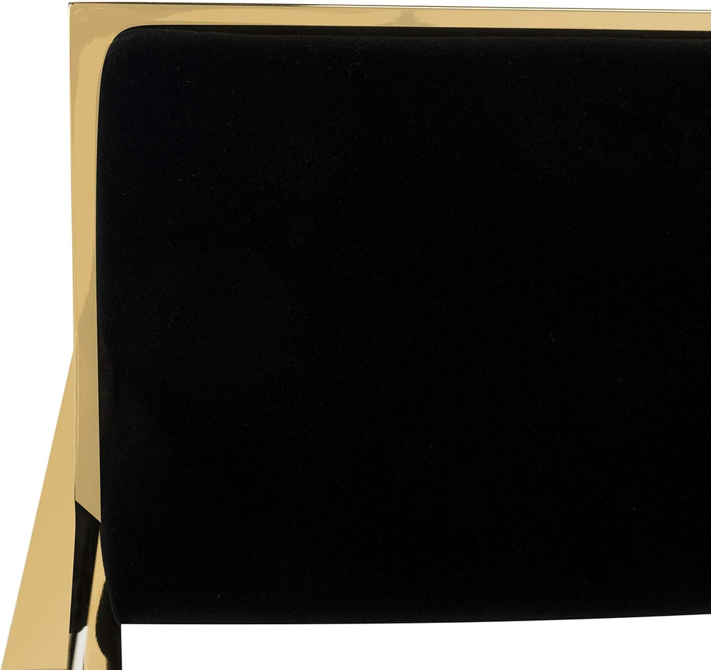SAFAVIEH Couture Collection Kian Gold and Black Velvet Directors Chair