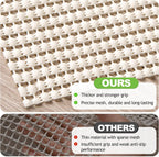 Songrey Non-Slip Rug Pad 5x7 FT, Extra Thick Carpet Pads for Hard Surfaces, Prevents Sliding and Secures Rugs, Provides Floor Protection with Comfort Cushioning