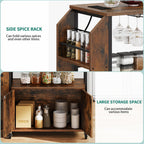 YITAHOME Kitchen Island Cart with Power Outlet, 36 Inch Mobile Kitchen Cart with Open Shelves, Rolling Portable Serving Utility Carts on Wheels with Storage for Kitchen, Dining Room, Brown