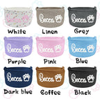 Personalized Dog Cat Toy Storage Basket Bin with Name Custom Puppy Cotton Rope Organizer Box for Toys Pet Supplies Puppy Birthday Gifts Basket