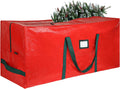 Large Christmas Tree Storage Bags Heavy Duty Tree Bags Holiday Storage Bags Protects From Moisture Or Dust,Alternative To Xmas Tree Storage Box (Red, 7.5 Ft)
