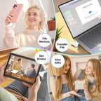 USB Flash Drive for iPhone/iPad, MFi Certified 3in1, 256GB, Silver | External Memory Photo Storge Keeper, Type c/USB 3.0 High Speed, Compatible with Android/PC, Picture/Video/Data Backup