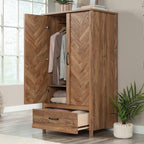 Sauder Cannery Bridge Armoire, L: 32.36" x W: 22.52" x H: 59.80", Sindoori Mango Finish