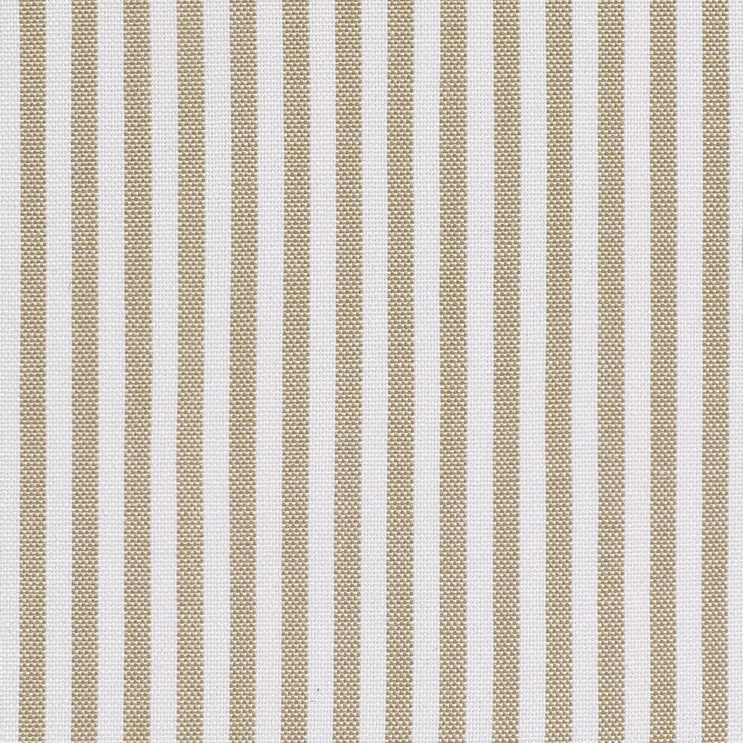 AAAAAcessories D-Shaped Chair Cushions, 2" Thick Dining Chair Pads with Ties and Removable, Machine-Washable Cover, 17" x 16", Set of 4, Natural Sand Pinstripe