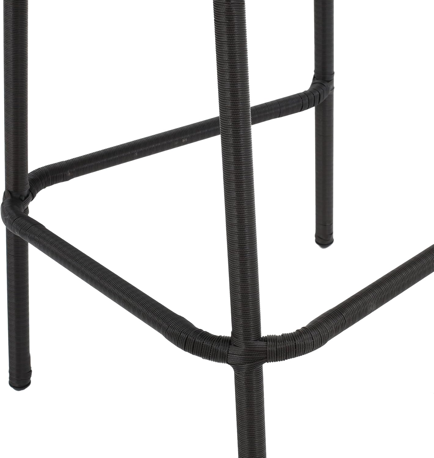 Christopher Knight Home Neal Outdoor Wicker Barstools, 4-Pcs Set, Dark Brown
