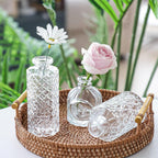 Fixwal 18 Pack Small Bud Vases for Centerpieces, Clear Vases for Flowers Glass Flower Vases in Bulk, Vintage Decorative Vases for Wedding Rustic Home Table Decor
