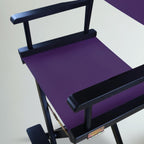Casual Home 230-02/021-41 Black Frame-Purple Canvas Director Chair 30" - Bar Height BlackFrame