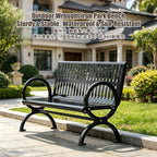 Garden Benches for Outdoors, Front Porch Benches Outdoor, Easy to Assemble, Suitable for Patios, Porches, Poolside Areas, Courtyards, and Balconies.(150 * 60 * 40CM)