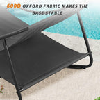 NOBLEMOOD Oversized Rocking Chairs Set of 2, Outdoor & Indoor Papasan Rocking Chair with Thick Cushions, Metal Rocker Chair Set for Living Room, Patio, Porch, Garden, Backyard