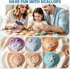 20 PCS Natural Scallop Shells for Crafts, 3-4 inches White Seashells for DIY Painting, Decoupage, Beach Wedding & Home Decor, Bulk Scallop Shells 8-10cm