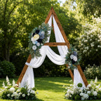 AitnWoy Artificial Wedding Arch Flowers Kit 2 PCS Dust Rose Flowers Silk Peony Floral Swag Welcome Sign for Wedding Ceremony Party Home Garland Decor