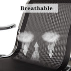 Kinsuite Waiting Room Chair - 3-Seat Airport Reception Lobby Office Bench, Black