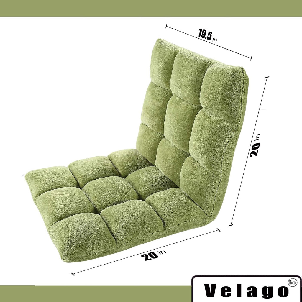 Velago Clam Folding Lazy Sofa, Lime Green