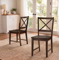 Virginia Crossback Dining Chair, Set of 2, Espresso