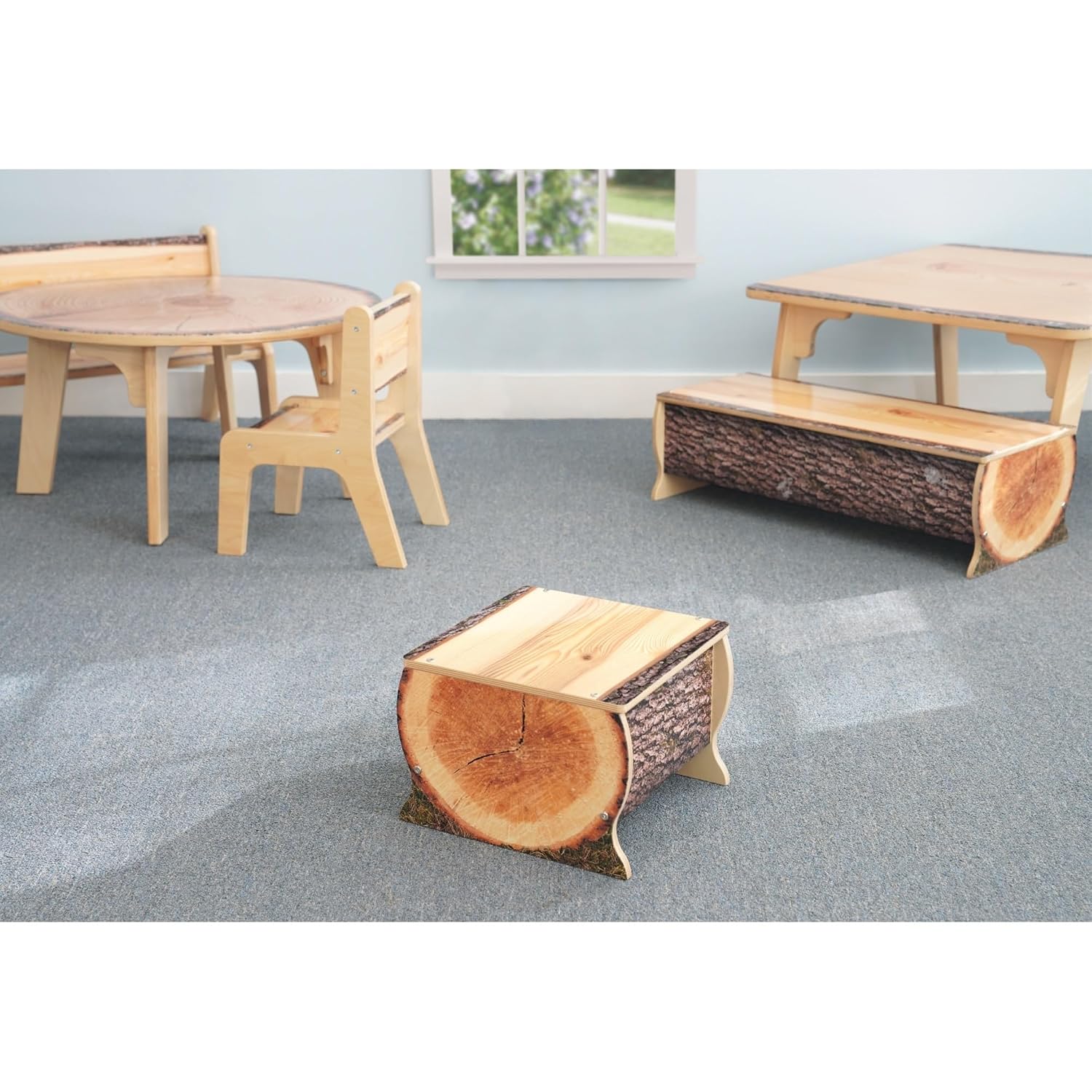 Whitney Brothers WB0904: Nature View Live Edge Small Log Bench 14H