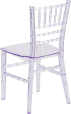 BizChair Child’s Transparent Crystal Resin Party and Event Chiavari Chair for Commercial & Residential Use