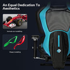 EUREKA ERGONOMIC Gaming Chairs for Adults GC05, Gamer Chair with Lumbar Support, Gaming Chair with 4D Armrests, Ergonomic Gaming Chairs with Adjustable Headrest, Blue