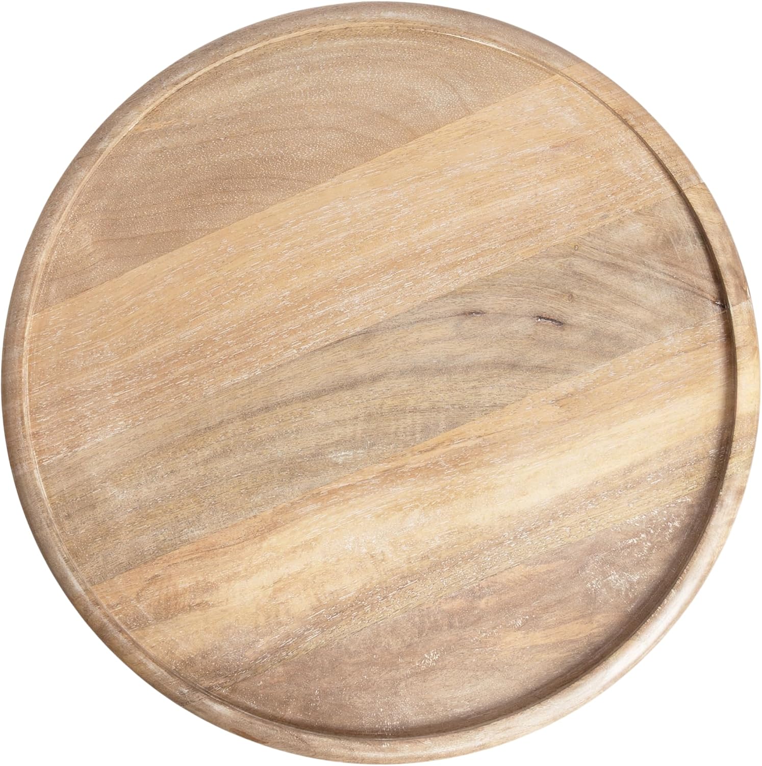 Kate and Laurel Willoughby Modern Wooden Spiraled Round Side Table, 15 x 15 x 24, Light Natural, Accent Pedestal End Table with Turned Base for Use as Indoor Plant Stand or Bedroom Nightstand Option