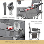 Folding Hammock Chair, Heavy Duty Camping Seat | Removable Footrest, Padded Comfort, and 300lb Capacity, Beach, Tailgating, Fishing, Patio, Hunting, Backyard, Picnic, Lawn