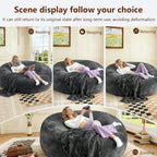 Big Bean Bag Chairs for Adults ，6FT Bean Bag Chair with Filler Memory Foam Chair Super Soft Plush, Living Room Furniture, Suitable for bedrooms, Comfy Lounge Reading Chairs