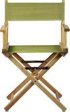 Casual Home 18" Director's Chair Natural Frame with Olive Canvas