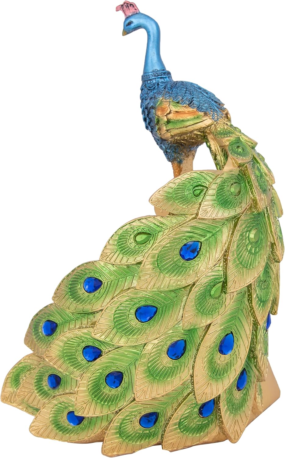 Decorative Wine Bottle Holder - Peacock Blue