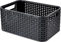 CURVER Style S - storage boxes & baskets (Storage basket, Grey, Rattan, Monotone, Bathroom, Bedroom)
