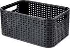 CURVER Style S - storage boxes & baskets (Storage basket, Grey, Rattan, Monotone, Bathroom, Bedroom)