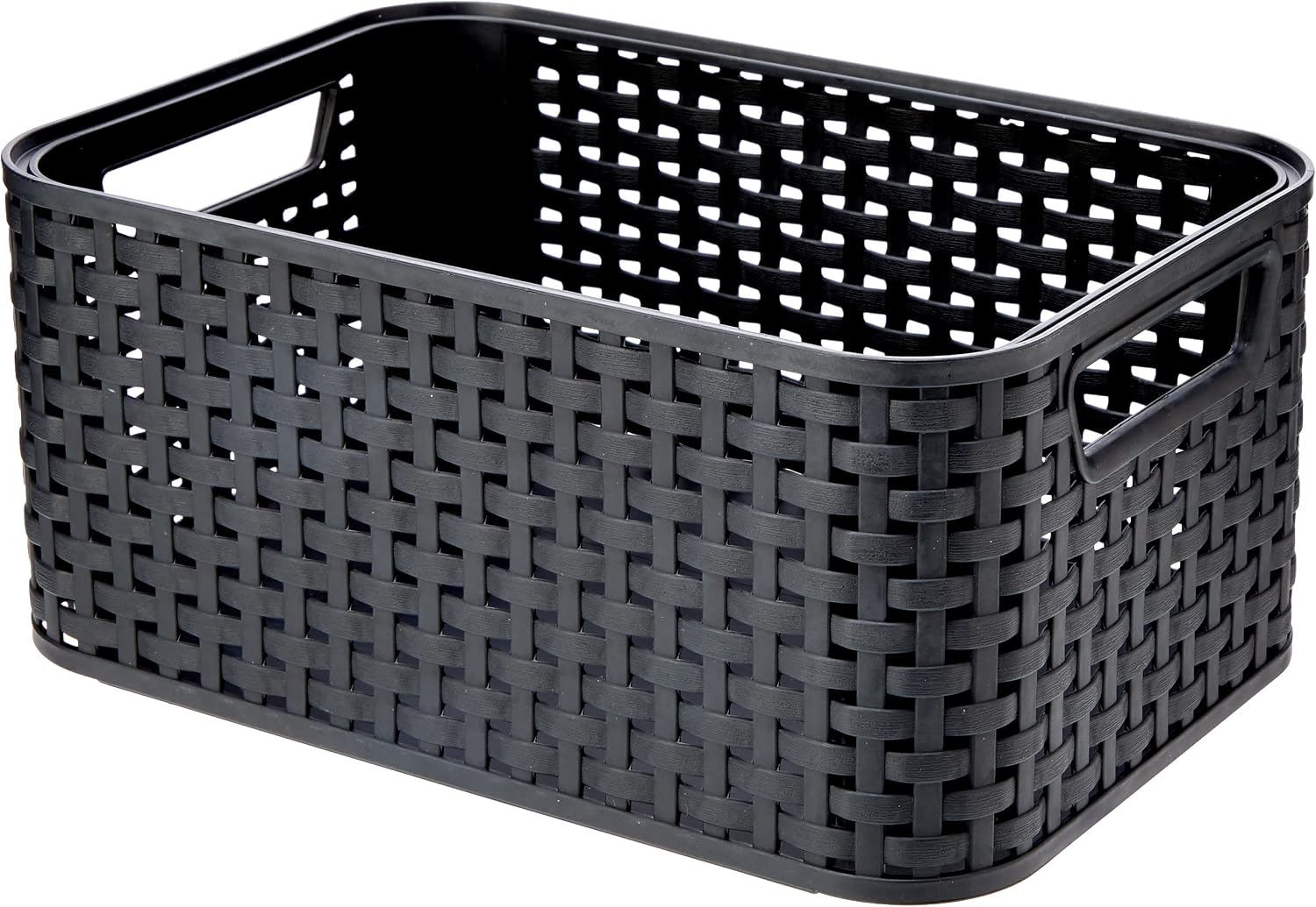 CURVER Style S - storage boxes & baskets (Storage basket, Grey, Rattan, Monotone, Bathroom, Bedroom)