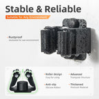 12 PCS Broom Holder Wall Mount, Upgraded Heavy Duty Mop and Broom Holder Wall Mount, Stainless Steel Broom Hanger Mop Holder Rack for Kitchen Laundry Garden Tool Organizer